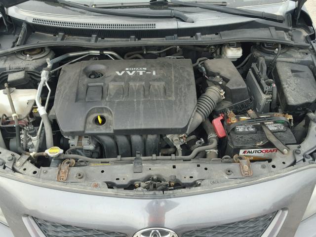 1NXBU40E89Z163335 - 2009 TOYOTA COROLLA/S/ GRAY photo 7