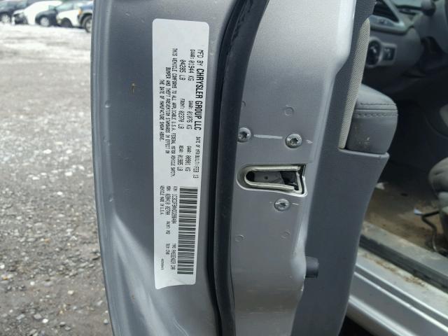 1C3CDFBAXDD286484 - 2013 DODGE DART SXT SILVER photo 10