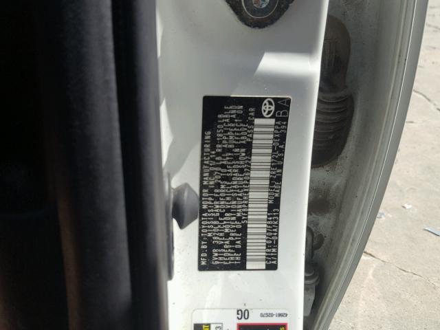 5YFBPRHEXEP067727 - 2014 TOYOTA COROLLA EC 白色 照片 10