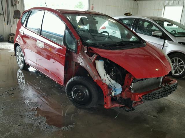 JHMGE88479S033793 - 2009 HONDA FIT SPORT RED photo 1