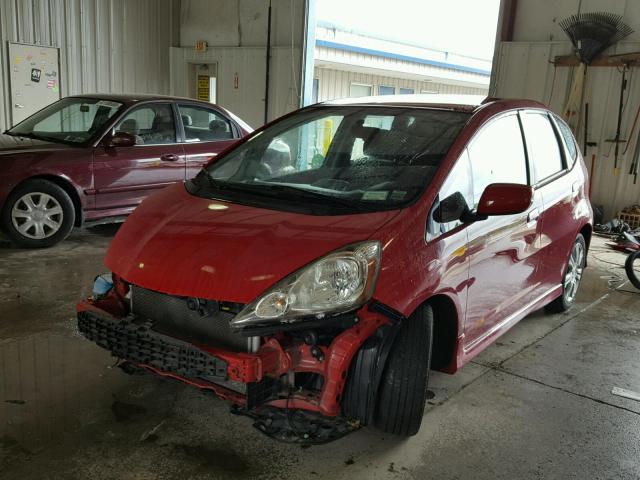 JHMGE88479S033793 - 2009 HONDA FIT SPORT RED photo 2