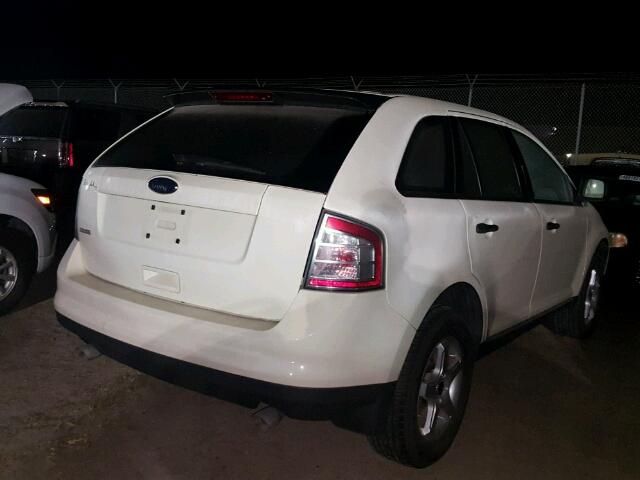 2FMDK36C58BA89908 - 2008 FORD EDGE WHITE photo 4