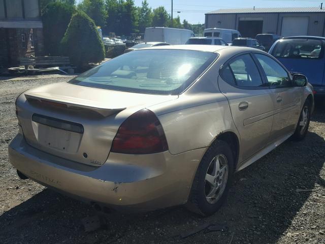 2G2WR524841196734 - 2004 PONTIAC GRAND PRIX BEIGE photo 4