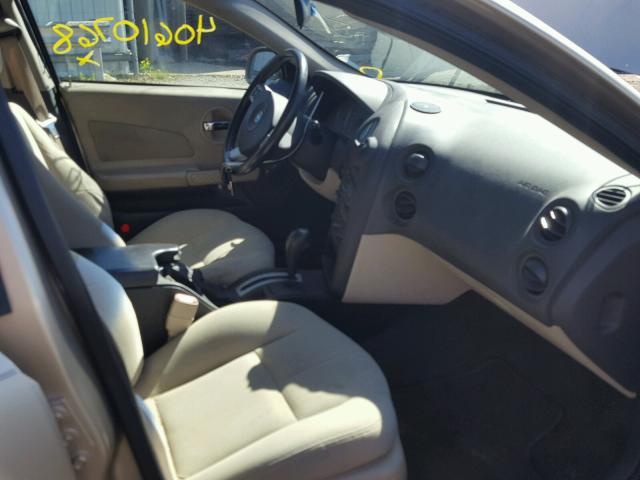 2G2WR524841196734 - 2004 PONTIAC GRAND PRIX BEIGE photo 5