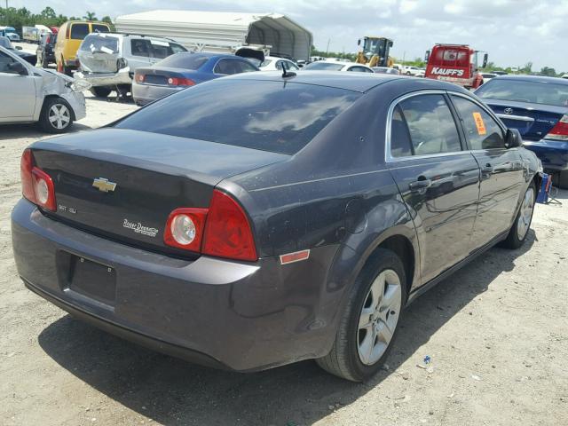 1G1ZB5E18BF160507 - 2011 CHEVROLET MALIBU LS ნაცრისფერი ფოტო 4