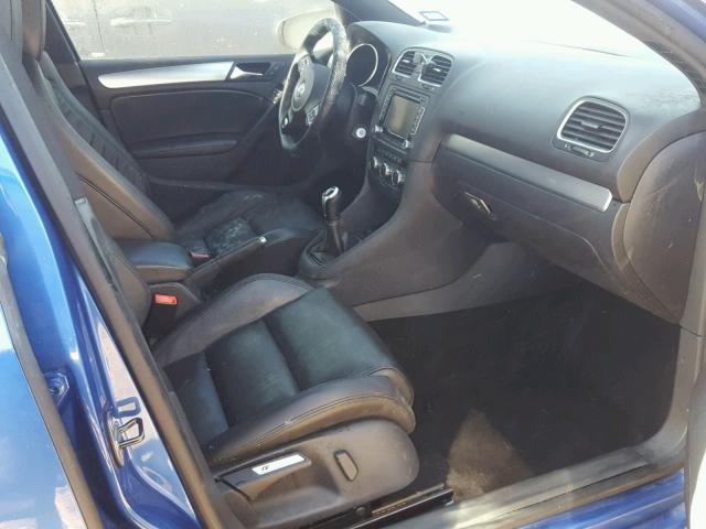 WVWPF7AJ2DW004602 - 2013 VOLKSWAGEN GOLF R BLUE photo 5
