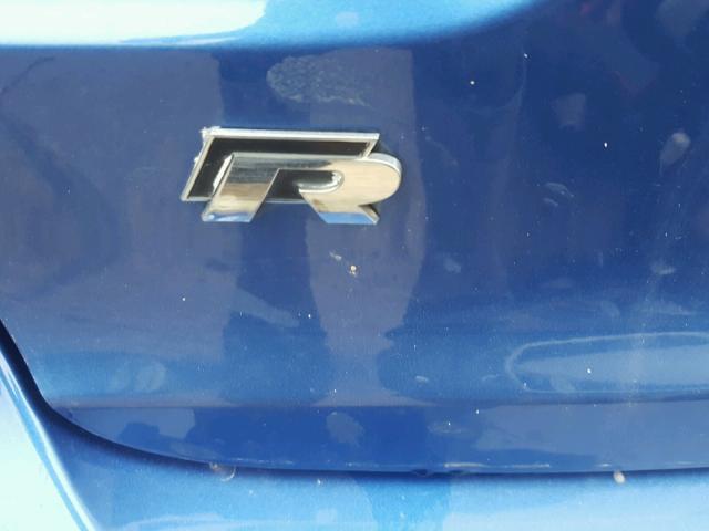 WVWPF7AJ2DW004602 - 2013 VOLKSWAGEN GOLF R BLUE photo 9