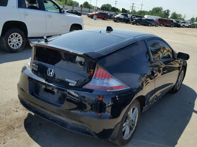 JHMZF1D61DS001421 - 2013 HONDA CR-Z EX BLACK photo 4