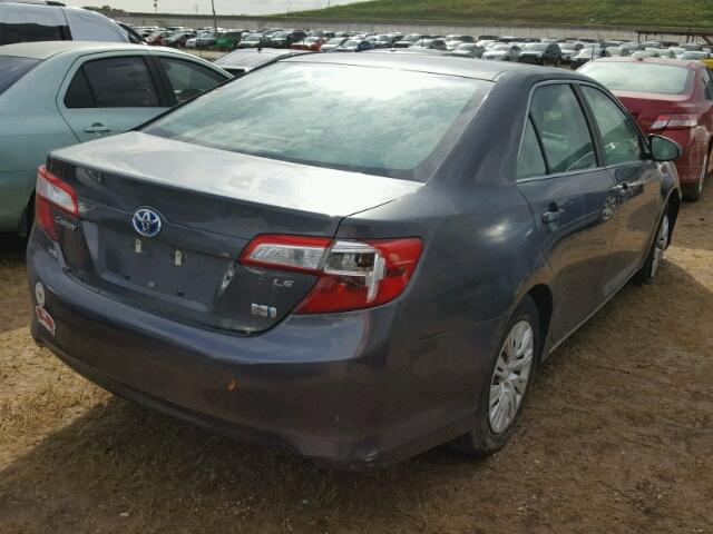 4T1BD1FK7CU020282 - 2012 TOYOTA CAMRY GREEN photo 4