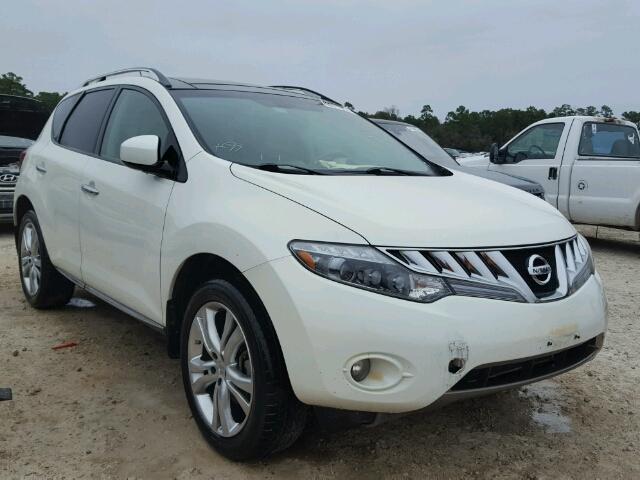 JN8AZ1MU9AW003429 - 2010 NISSAN MURANO S WHITE photo 1