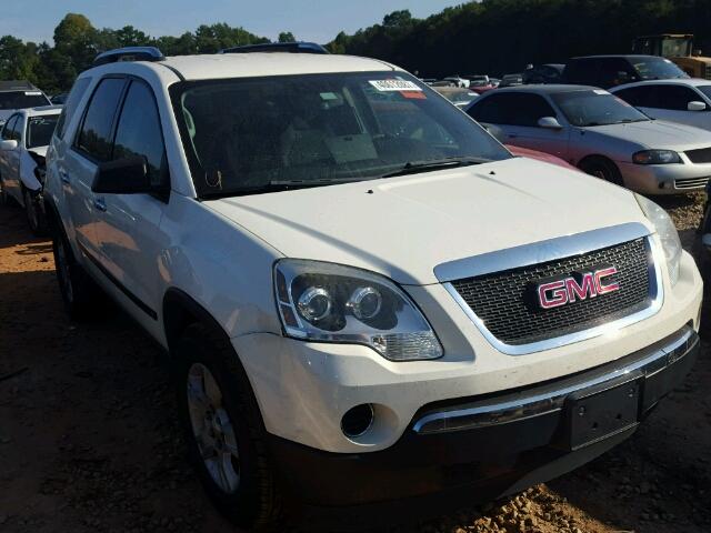 1GKLRKEDXAJ102707 - 2010 GMC ACADIA SL WHITE photo 1