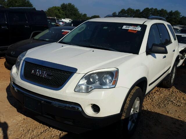 1GKLRKEDXAJ102707 - 2010 GMC ACADIA SL WHITE photo 2