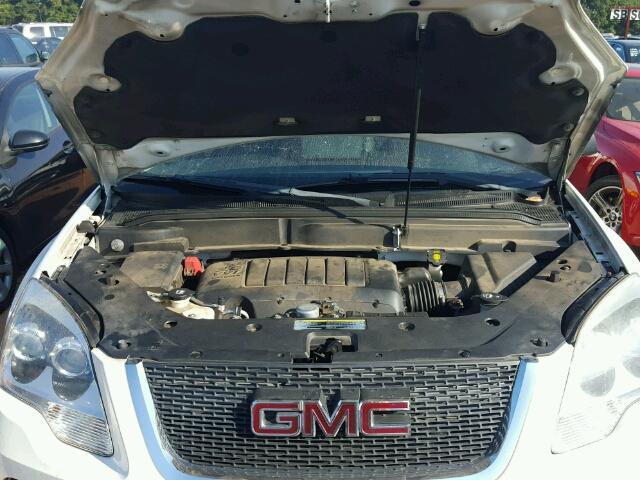 1GKLRKEDXAJ102707 - 2010 GMC ACADIA SL WHITE photo 7