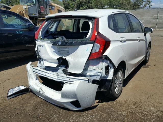 JHMGK5H58GX029347 - 2016 HONDA FIT LX WHITE photo 4