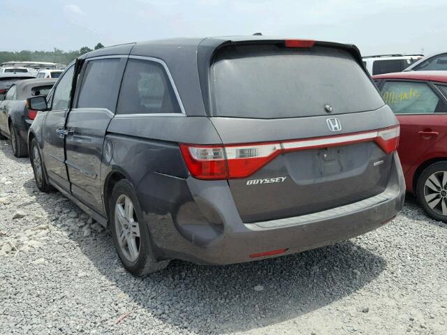 5FNRL5H98DB004335 - 2013 HONDA ODYSSEY TO GRAY photo 3