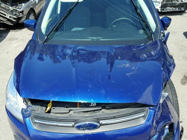 1FMCU0GX6EUD63001 - 2014 FORD ESCAPE SE BLUE photo 7