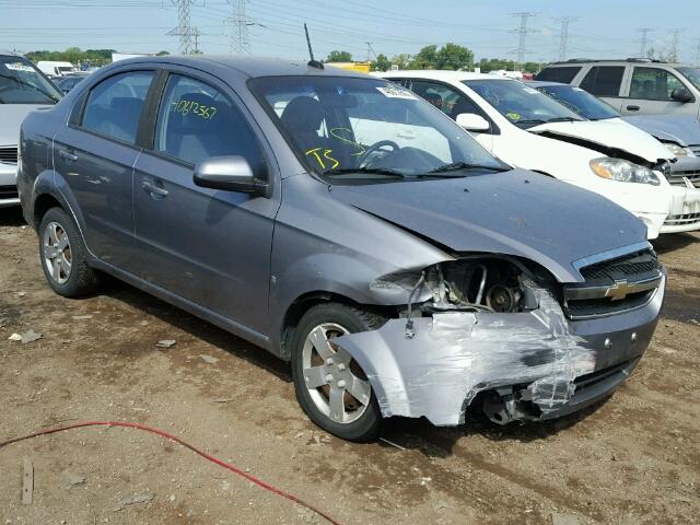 KL1TD56E69B625433 - 2009 CHEVROLET AVEO LS GRAY photo 1