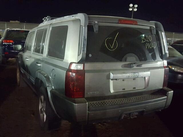 1J8HH58N98C163693 - 2008 JEEP COMMANDER GRAY photo 3