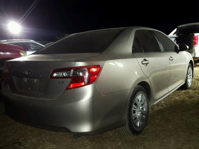 4T4BF1FK7ER408387 - 2014 TOYOTA CAMRY BEIGE photo 4