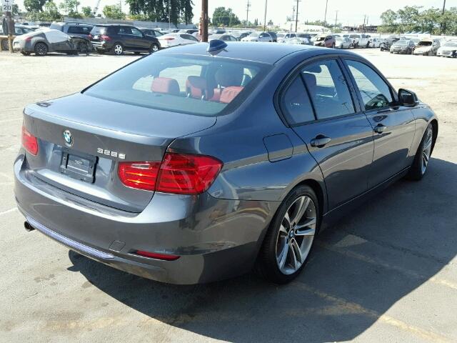 WBA3D3C50EK153173 - 2014 BMW 328 GRAY photo 4