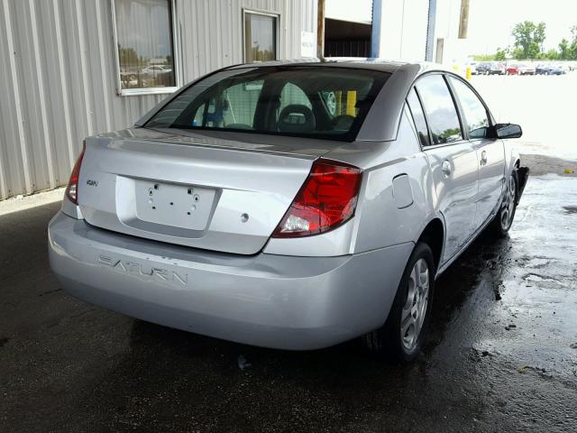 1G8AL52F94Z131921 - 2004 SATURN ION LEVEL SILVER photo 4