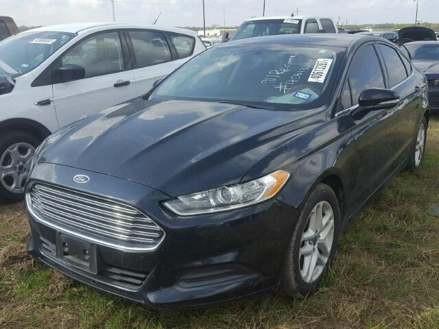 3FA6P0H75ER391151 - 2014 FORD FUSION BLUE photo 2