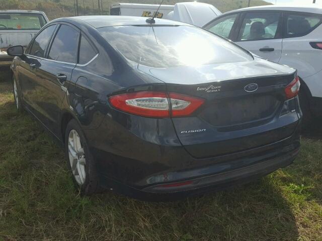 3FA6P0H75ER391151 - 2014 FORD FUSION BLUE photo 3