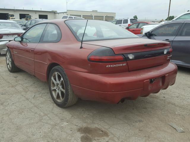 4B3AU52N7WE142128 - 1998 DODGE AVENGER ES BURGUNDY photo 3