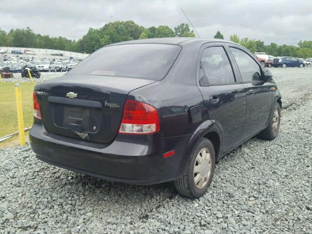 KL1TJ52614B238658 - 2004 CHEVROLET AVEO LS BLACK photo 4