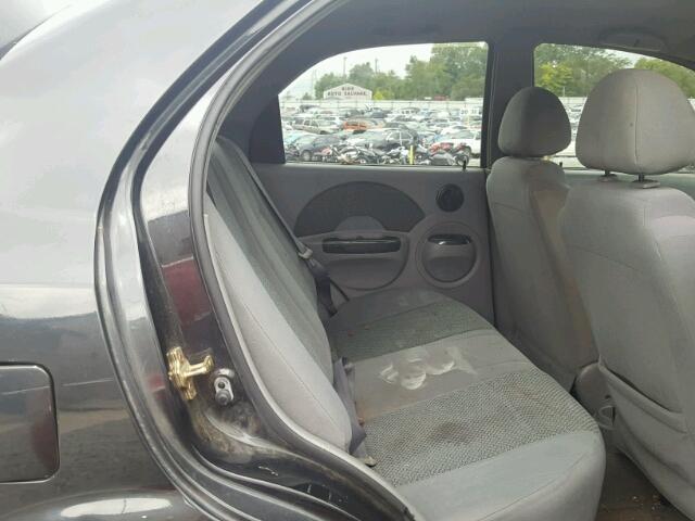 KL1TJ52614B238658 - 2004 CHEVROLET AVEO LS BLACK photo 6