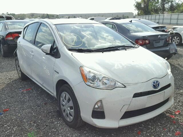 JTDKDTB34E1566928 - 2014 TOYOTA PRIUS C WHITE photo 1