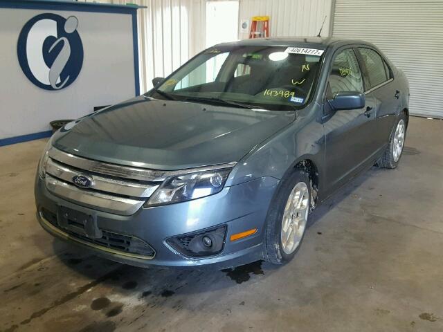 3FAHP0HA6BR143989 - 2011 FORD FUSION BLUE photo 2