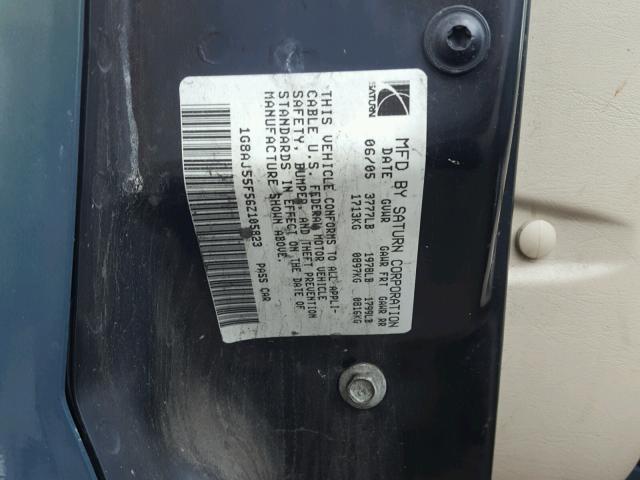 1G8AJ55F56Z105823 - 2006 SATURN ION LEVEL GREEN photo 10