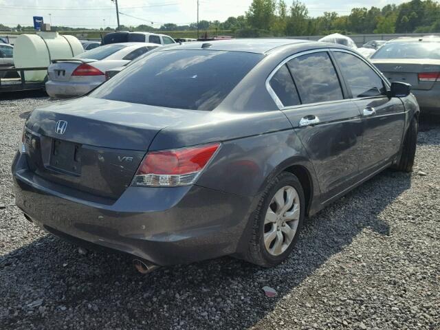 1HGCP3F89AA013897 - 2010 HONDA ACCORD EXL GRAY photo 4