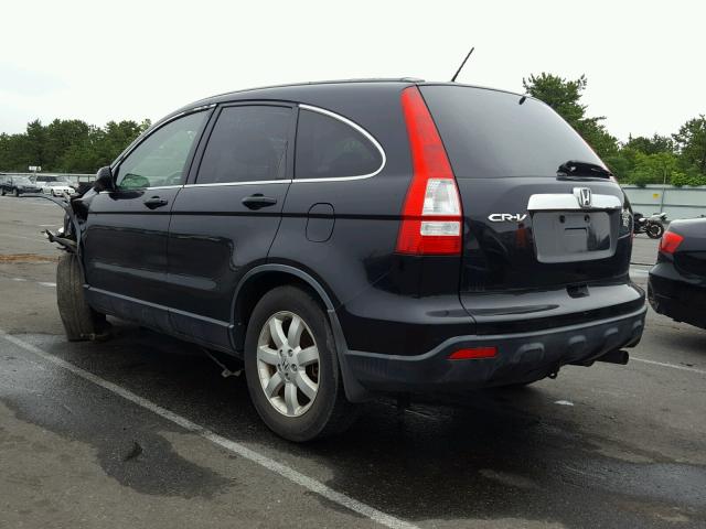 JHLRE48728C032852 - 2008 HONDA CR-V EXL BLACK photo 3