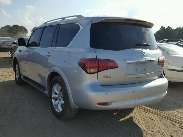 JN8AZ2NE2E9065871 - 2014 INFINITI QX80 SILVER photo 3