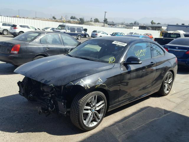 WBA1F5C57EVV99509 - 2014 BMW 228 I BLACK photo 2