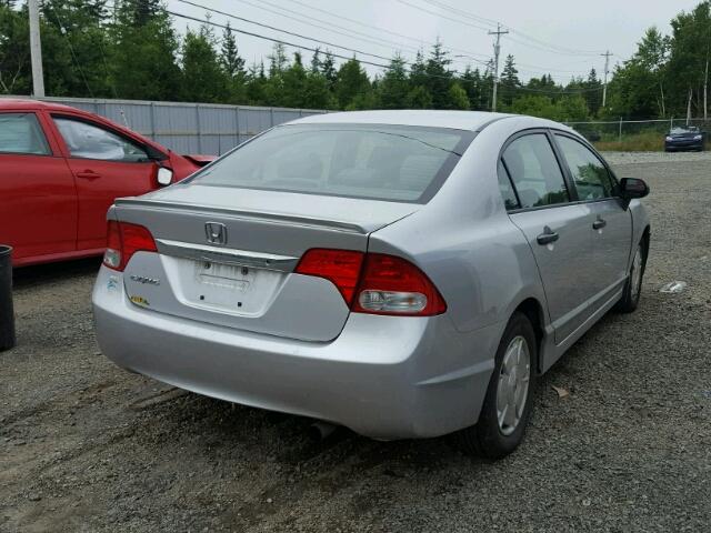 2HGFA16439H113670 - 2009 HONDA CIVIC DX-G GRAY photo 4