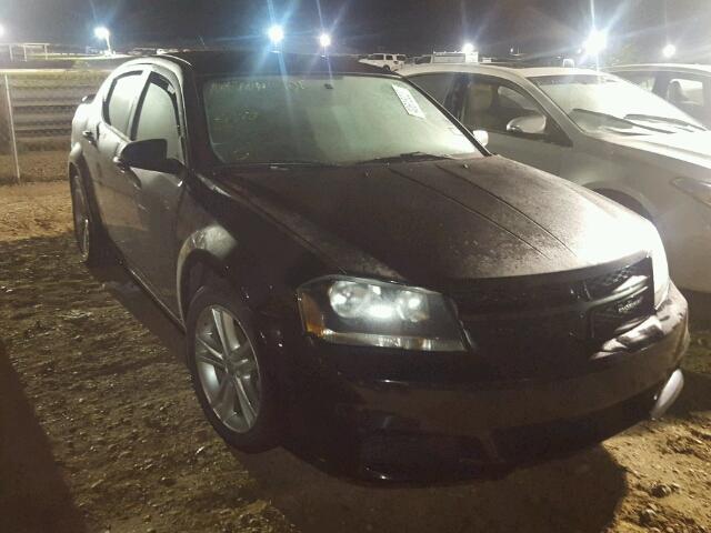 1C3CDZAB2EN234449 - 2014 DODGE AVENGER BLACK photo 1