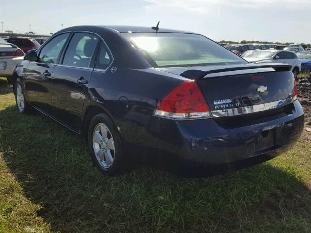 2G1WT58KX89245435 - 2008 CHEVROLET IMPALA BLUE photo 3