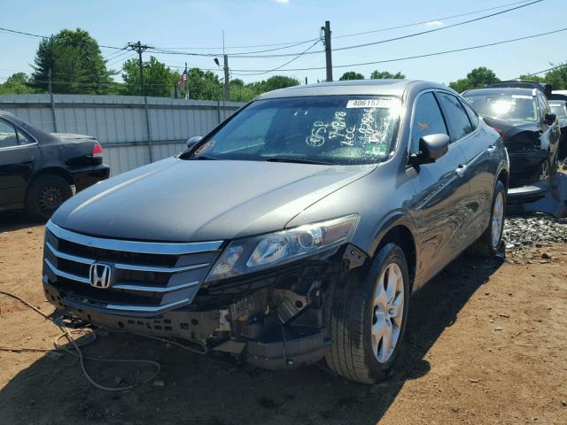 5J6TF2H54AL007647 - 2010 HONDA ACCORD CRO GRAY photo 2