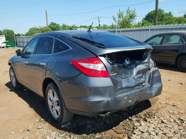 5J6TF2H54AL007647 - 2010 HONDA ACCORD CRO GRAY photo 3