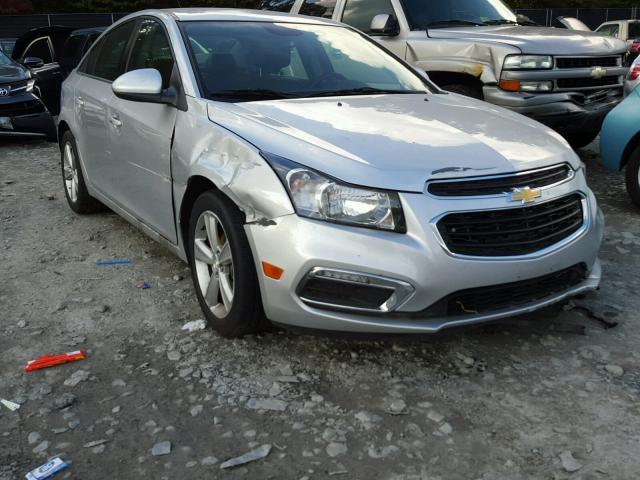 1G1PE5SB2F7162409 - 2015 CHEVROLET CRUZE LT SILVER photo 1