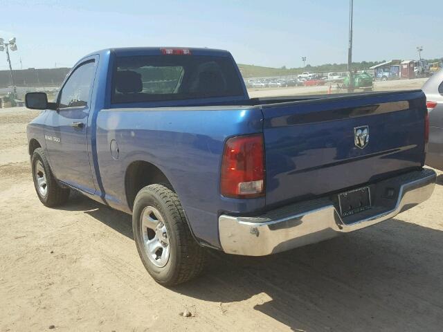 3D7JB1EK3BG589516 - 2011 DODGE RAM 1500 BLUE photo 3