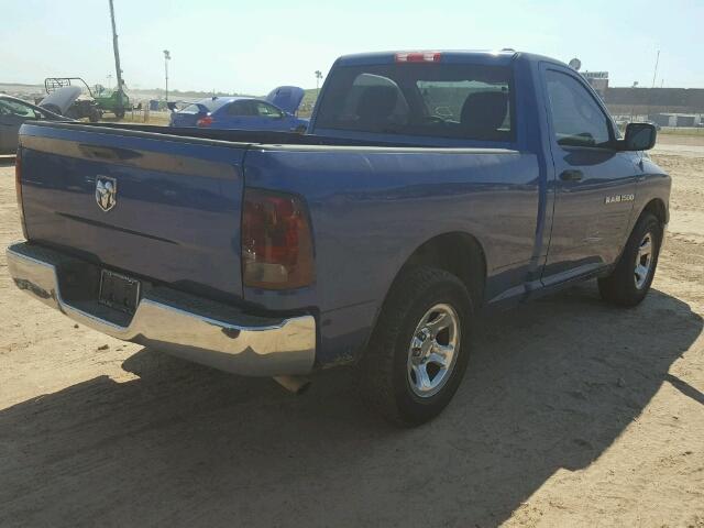 3D7JB1EK3BG589516 - 2011 DODGE RAM 1500 BLUE photo 4