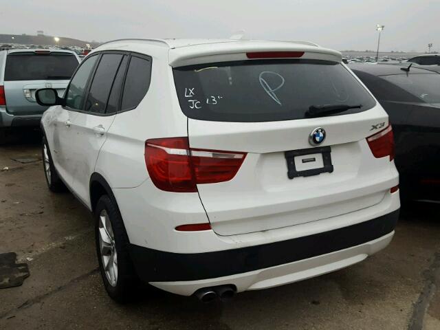 5UXWX7C54E0E78856 - 2014 BMW X3 XDRIVE3 WHITE photo 3