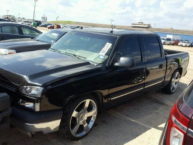 2GCEC13T041426337 - 2004 CHEVROLET SILVERADO BLACK photo 2