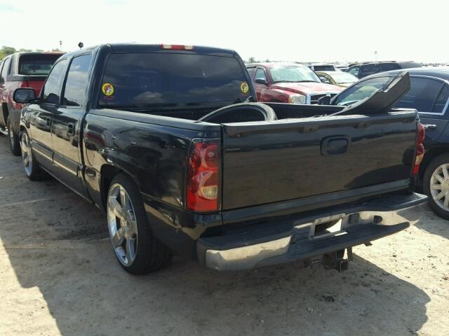 2GCEC13T041426337 - 2004 CHEVROLET SILVERADO BLACK photo 3