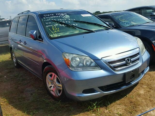 5FNRL38787B139872 - 2007 HONDA ODYSSEY BLUE photo 1