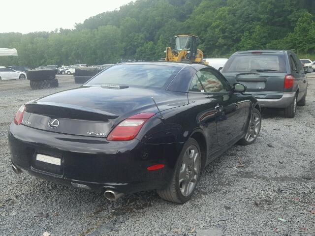 JTHFN45YX79011304 - 2007 LEXUS SC 430 BLACK photo 4